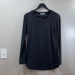 NWOT long sleeve gray tunic sweater sz medium